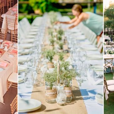 Las mesas, el elemento más visual de una boda